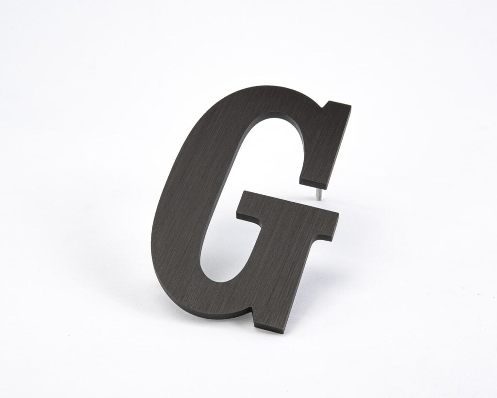 Solid Anodized Aluminum - Letters and Signs