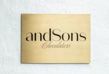 brass plaque menu