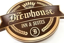 bronze plaque menu