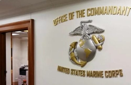 HDU Brass Plated USMC Commandant 3D